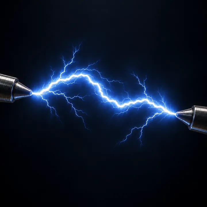 Electric Arc — AI concept illustration, not verified Blender output