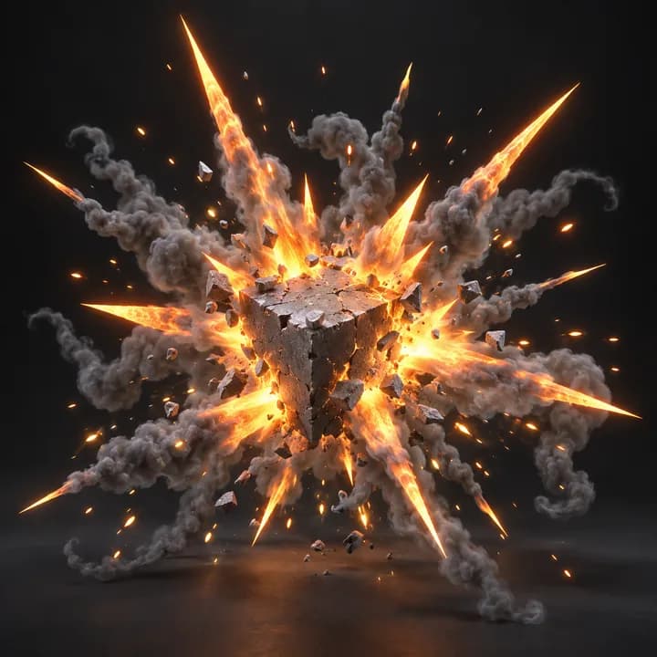 Boom Spikes Pro — AI concept illustration, not verified Blender output
