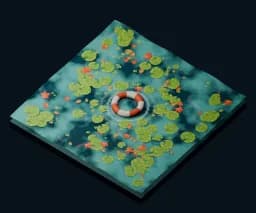Stylized Water Garden — source library preview; illustrative, not verified output