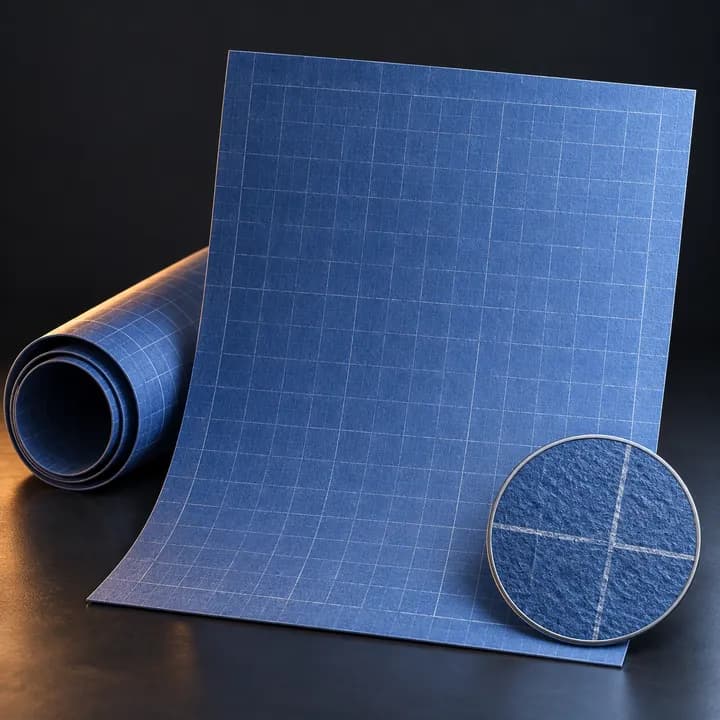 Blueprint Paper Stock — AI concept illustration, not verified Blender output