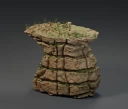 Mesh to Rock Cliff Pro — embedded source-library preview