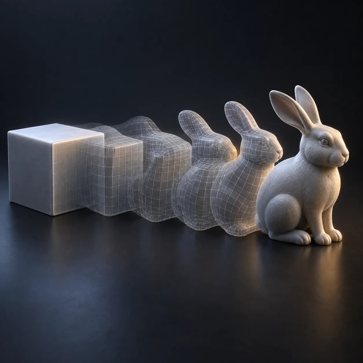 SDF Morph Transfer — AI concept illustration