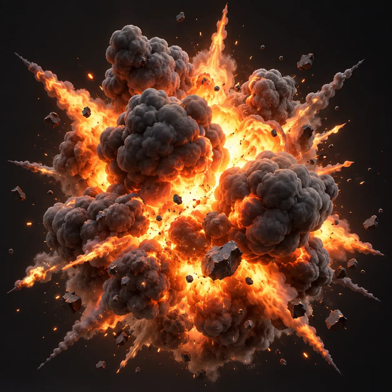 Stylized Explosion — AI concept illustration