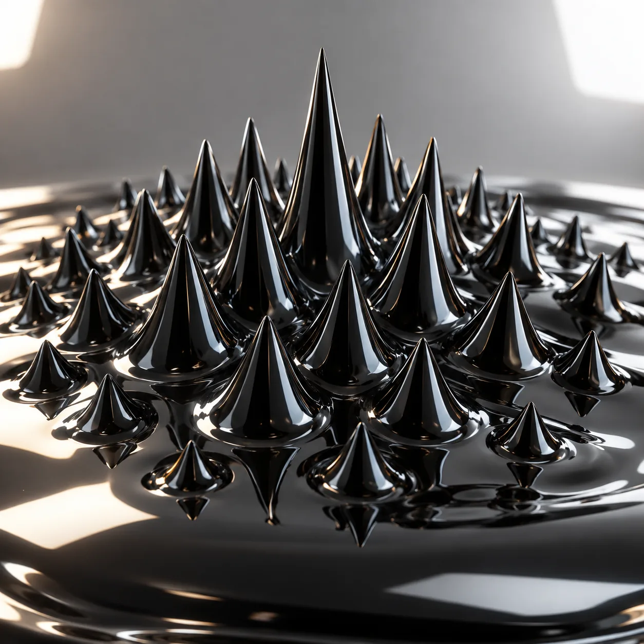 Ferrofluid Field — AI concept illustration