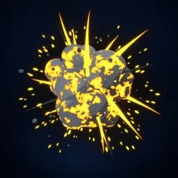 Anime-Style 3D Explosion — source preview