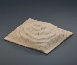 Terraced Badlands Terrain Pro — embedded source-library preview