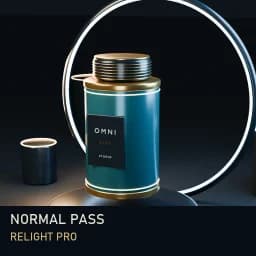 Normal Pass Relight Pro — embedded source-library preview