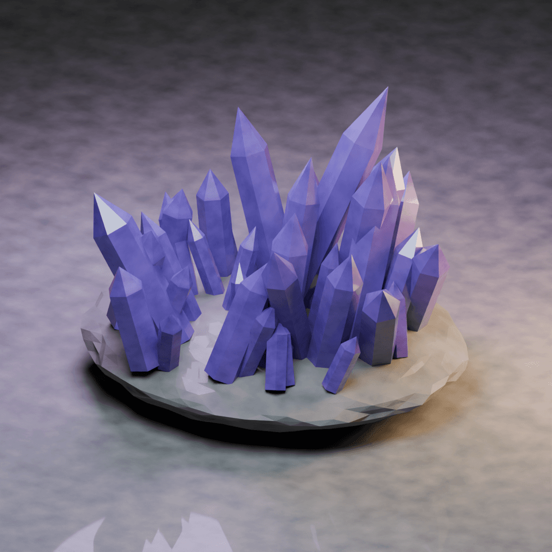 Illustrative mineral generator artwork, not a verified Geometry Nodes output